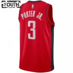 Maillot NBA Houston Rockets Kevin Porter JR 3 Nike 2022-23 Icon Edition Rouge Swingman - Enfant